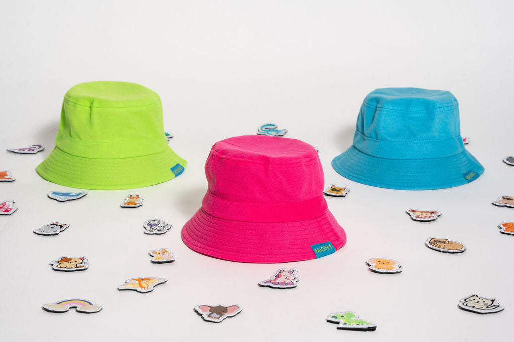 ハット Essential Oval String Bucket Hat 5 colors Maddie Color Block Cotton Sun Hat – Village Hat Shop